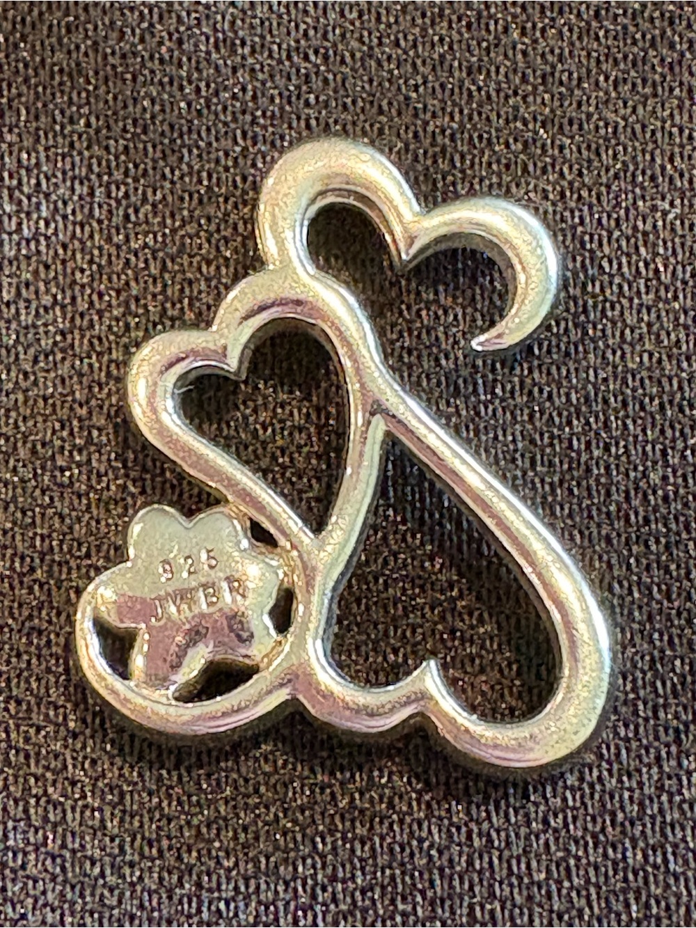 Sterling silver Open Hearts from Kay Jewelers paw pendant Charm - Picture 2 of 2